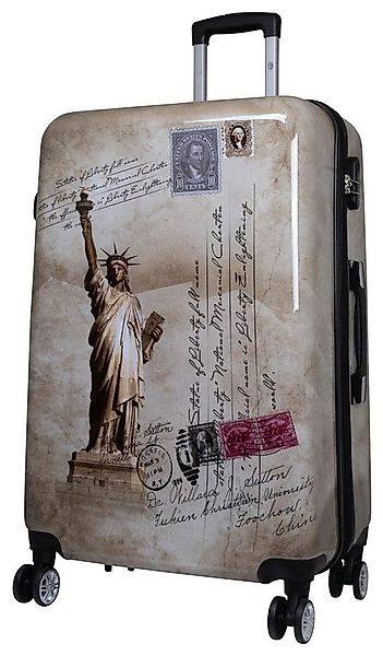 Warenhandel König Hartschalen-Trolley New York, 4 Rollen, mit Motiv, Dehnfa günstig online kaufen