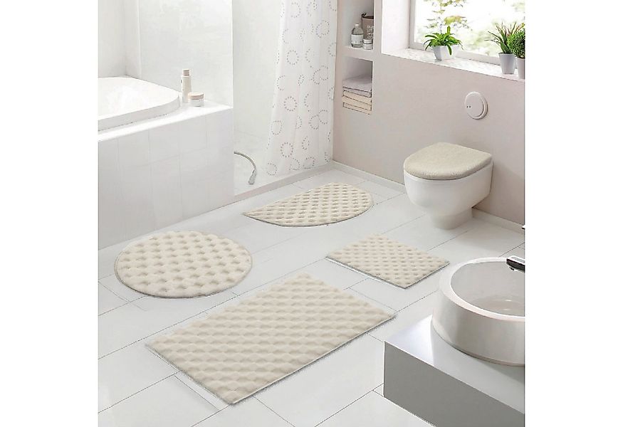 OTTO home Badematte Naala, Badvorleger, Badezimmer Teppich, sehr weich, Höh günstig online kaufen