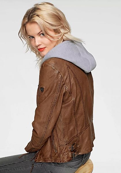 Mauritius Lederjacke "NOLA", mit Kapuze, Two-in-One Style - mit abnehmbarer günstig online kaufen