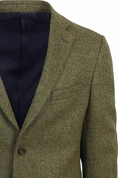 Suitable Tweed Blazer Herringbone Grün - Größe 48 günstig online kaufen