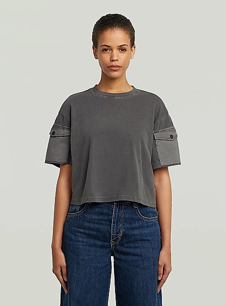 G-STAR T-Shirt "Washed Mix Boxy Cropped T-Shirt" günstig online kaufen