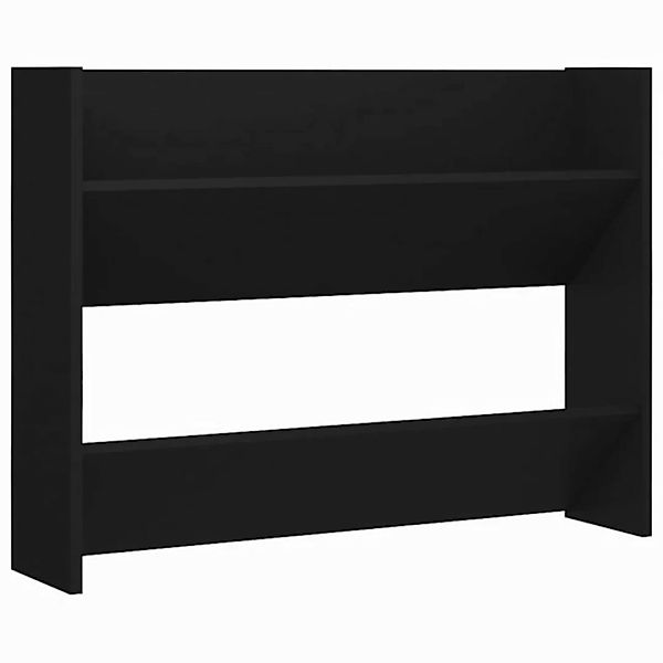 furnicato Hängeschuhschrank Wand-Schuhschrank Schwarz 80x18x60 cm Holzwerks günstig online kaufen