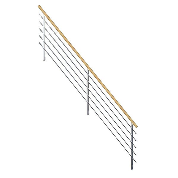 StarWood Design-Geländer-Edelstahl Rundhandlauf Fichte günstig online kaufen