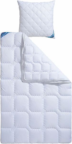 fan Microfaserbettdecke + Kopfkissen »Kansas, 2tlg.-Set mit Kissen 80x80 cm günstig online kaufen