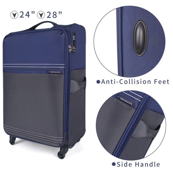 NEWCOM Weichgepäck-Trolley Design Stoffkoffer / Reisekoffer günstig online kaufen