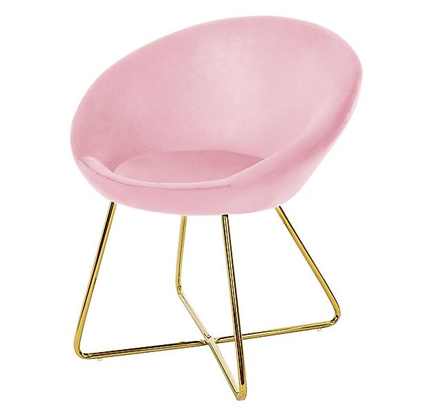 ML-DESIGN Stuhl Samtstuhl Esszimmerstuhl & Wohnzimmerstuhl mit goldenen Met günstig online kaufen