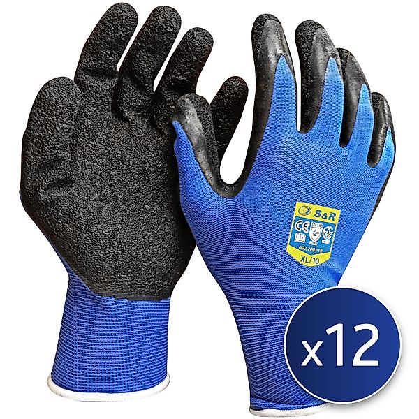 S&R Arbeitshandschuhe Schutzhandschuhe, 12 Paar aus günstig online kaufen