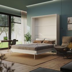 HeimLiving Schrankbett Classico 100/140/160x200 cm Vertikal günstig online kaufen