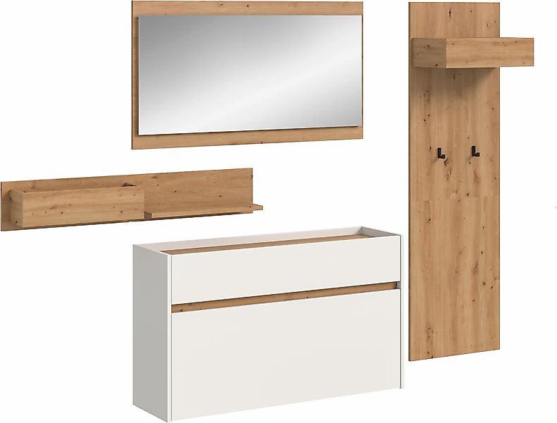 INOSIGN Garderoben-Set "EVRID, 4-teilig, Breite 205 cm, individuell hängbar günstig online kaufen