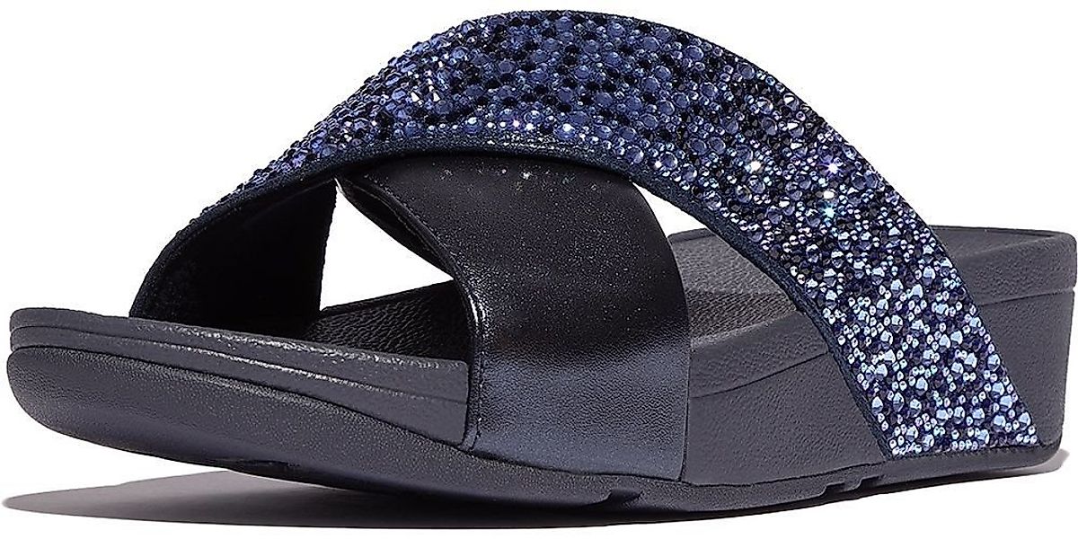 Fitflop Lulu Crystal-Mix Metallic Cross Slides Sandale günstig online kaufen