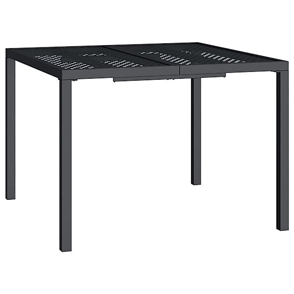 vidaXL Gartentisch Anthrazit 100x100x72 cm Stahl 362744 günstig online kaufen