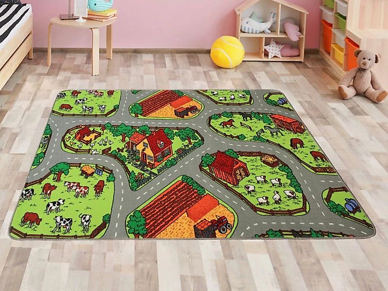 Primaflor-Ideen in Textil Kinderteppich »BAUERNHOF«, rechteckig günstig online kaufen