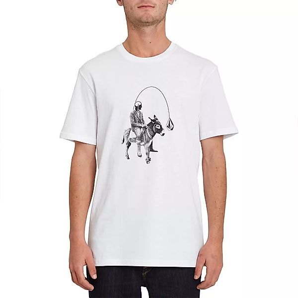 Volcom Ass Off Basic Kurzärmeliges T-shirt M White günstig online kaufen