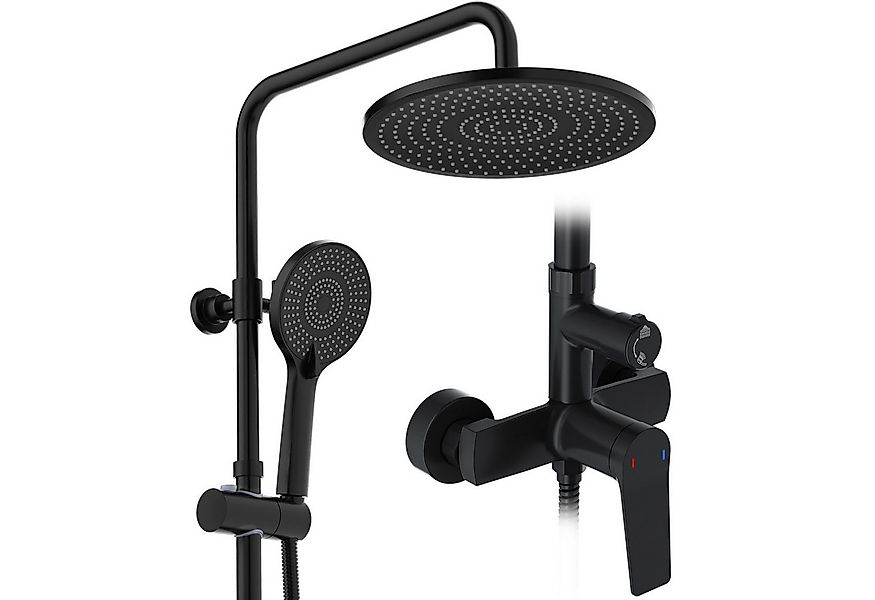 Rainsworth Duschsystem mit Armatur, mit Ablage, 25 X 25 cm Rund Regendusche günstig online kaufen