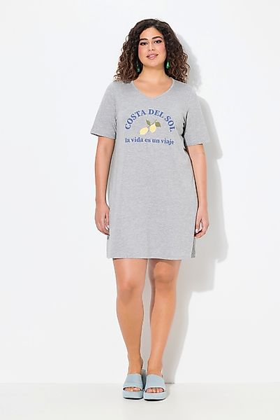 Ulla Popken Jerseykleid Jerseykleid Zitronen A-Linie günstig online kaufen