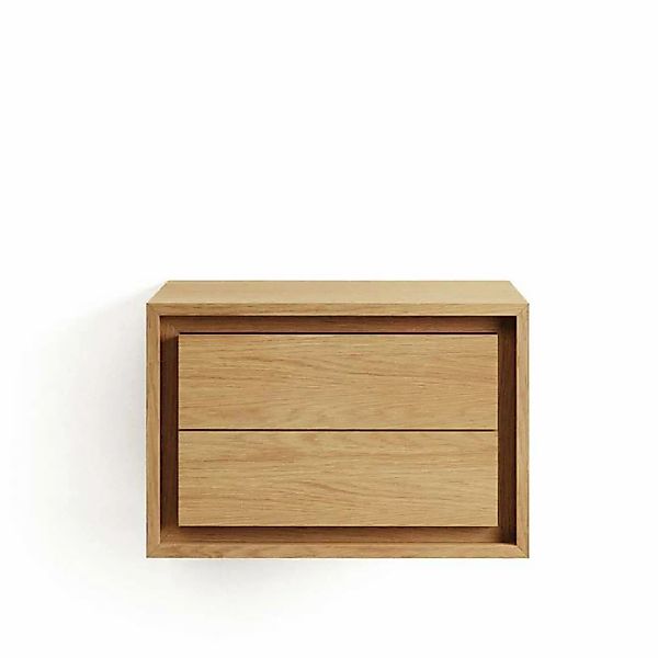 Teakholz Badezimmer Unterschrank im Skandi Design 60 cm breit günstig online kaufen