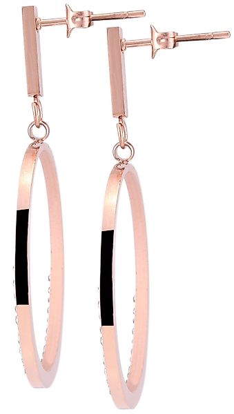 Adelia´s Paar Ohrhänger "Damen Ohrringe – Ohrstecker aus Edelstahl mit Stra günstig online kaufen