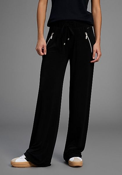 Laura Scott Jerseyhose Bequemer Stoff mit Reißverschlusstaschen günstig online kaufen
