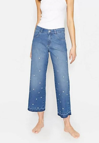 ANGELS 5-Pocket-Jeans Jeans Linn Stitch Flower mit Blumenstickerei mit Labe günstig online kaufen