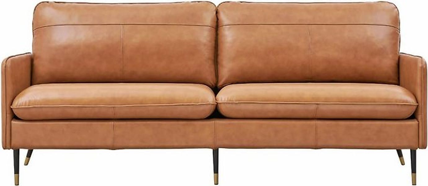 V6 Sofa Leder Sofa Modell 001, 2-Sitzer-Sofa, Moderne Couch günstig online kaufen