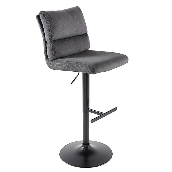 riess-ambiente Barhocker COMFORT grau / schwarz günstig online kaufen