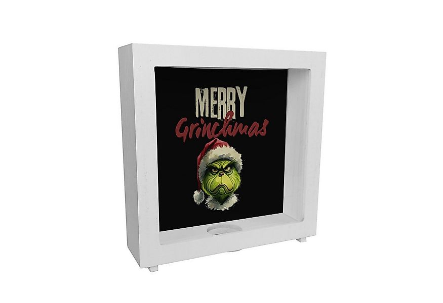 speecheese Spardose Merry Grinchmas Weihnachtsmuffel Rahmen Spardose aus Ho günstig online kaufen