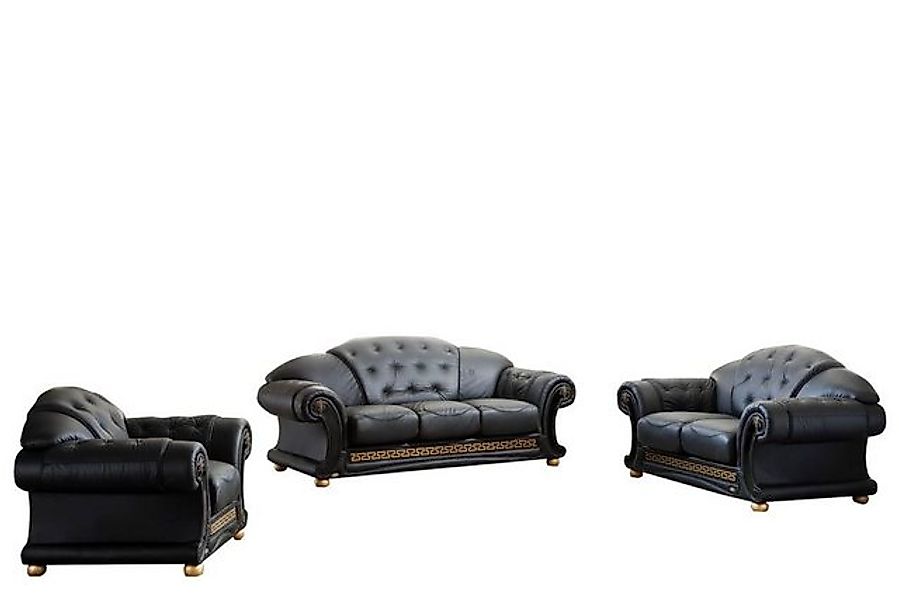 Salottini Polstergarnitur Chesterfield Oriental Leder XL Sofagarnitur 3/2/1 günstig online kaufen