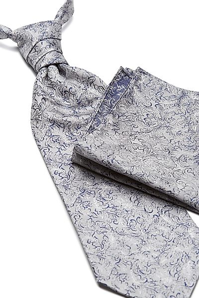 Digel Plastron mit Einstecktuch Farbe hellgrau Größe: One Size günstig online kaufen