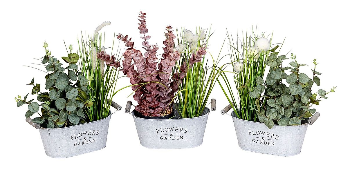 Levandeo® Kräutertopf, 3er Set Pflanzkübel L25cm günstig online kaufen