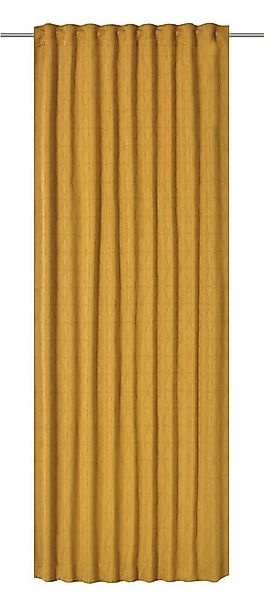 ELBERSDRUCKE Vorhang Gardine mit verdeckten Schlaufen Sunny curry 255x140cm günstig online kaufen