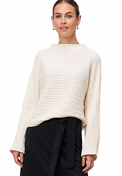 Zero Strickpullover "Damen Pullover mit Zopfmuster" 1 Stk. tlg. Plain/ohne günstig online kaufen
