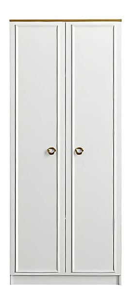 Xlmoebel Kleiderschrank Schlafzimmer-Kleiderschrank: Modernes weißes Holzde günstig online kaufen