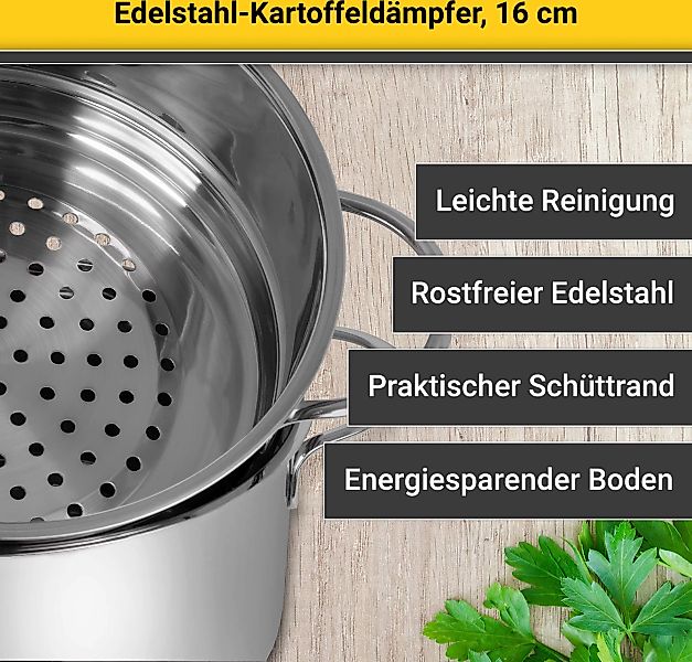 Krüger Dampfgartopf, Edelstahl, (1 tlg.) günstig online kaufen