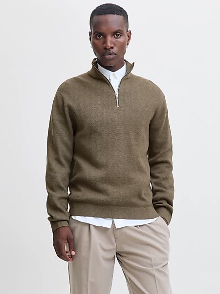 Jack & Jones Troyer "JPRBLAMILANO STITCH KNIT HALF ZIP SN" mit kurzem Reißv günstig online kaufen