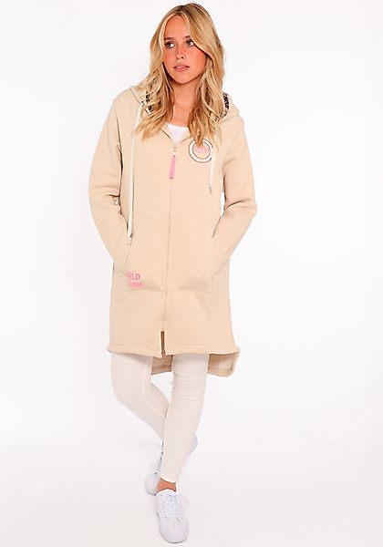 Zwillingsherz Kapuzensweatjacke Zwillingsherz Hoodiemantel "Wild Strong günstig online kaufen