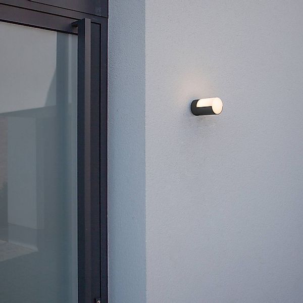 LED-Außenwandleuchte Cyra, 1-fl. mattschwarz günstig online kaufen
