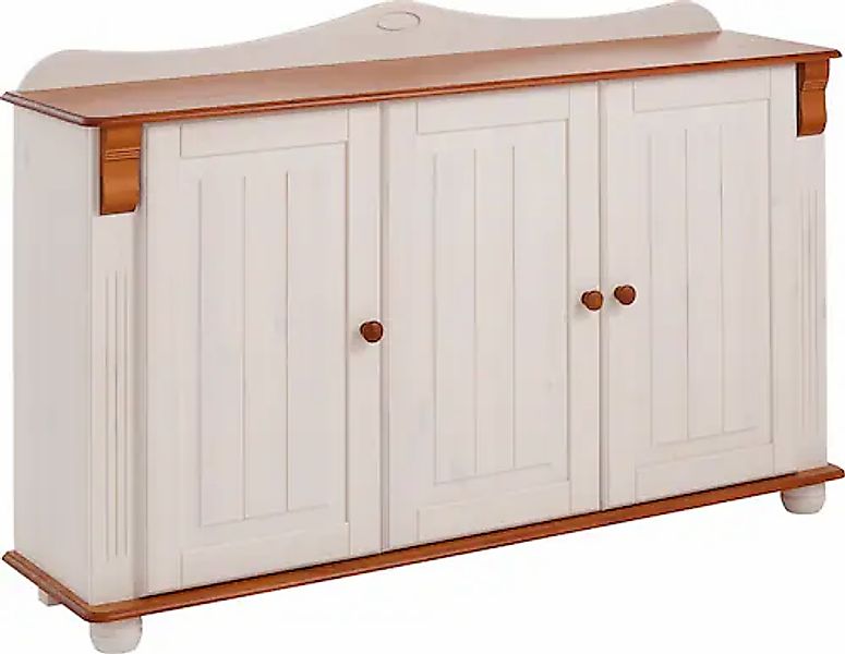 Home affaire Sideboard »Adele«, Kommode, 3-türig, Breite 130 cm, aus massiv günstig online kaufen