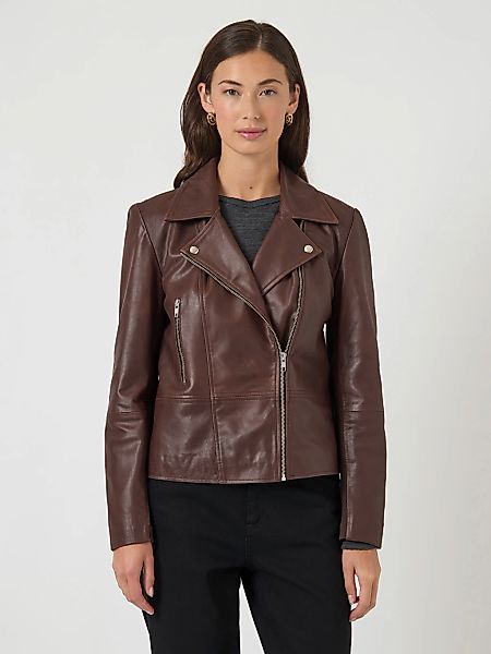 Y.A.S Lederjacke "YASSOPHIE LEATHER JACKET" günstig online kaufen