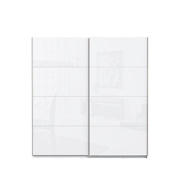 freiraum Schwebetürenschrank Starlet Plus in Weiß/ Weiß Glanz, 220,1x209,7x günstig online kaufen