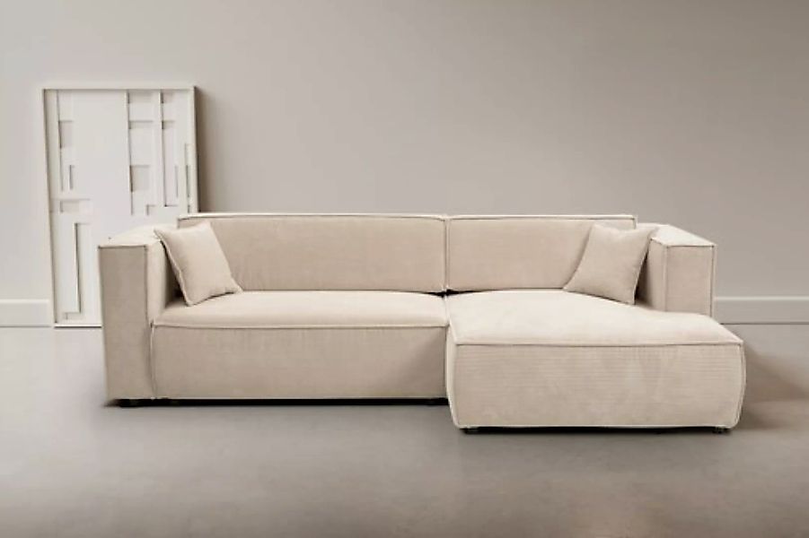 WERK2 Ecksofa Atlanta, Design Ecksofa mit hohem Komfort, Schlaffunktion & B günstig online kaufen