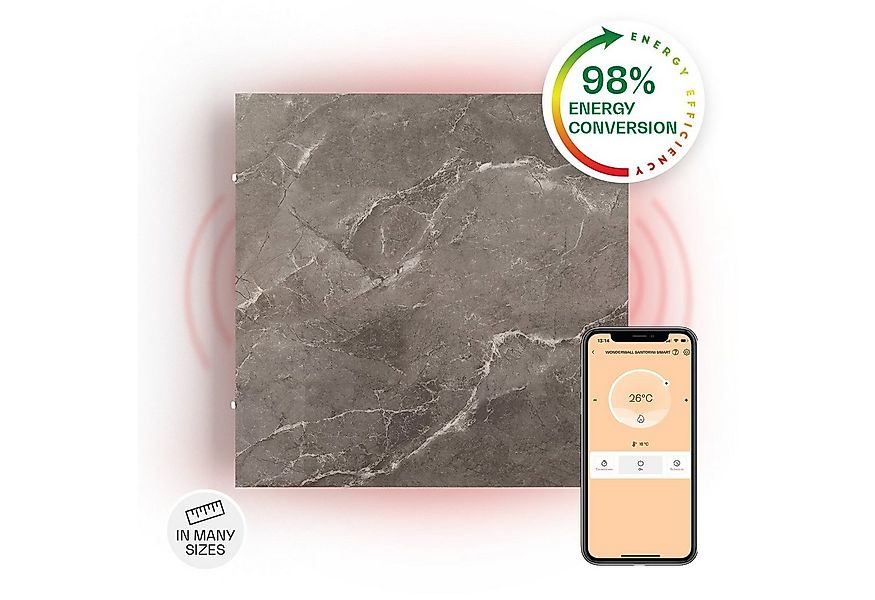 Klarstein Heizkörper Wonderwall Santorini Smart, elektrischer Infrarot Heiz günstig online kaufen