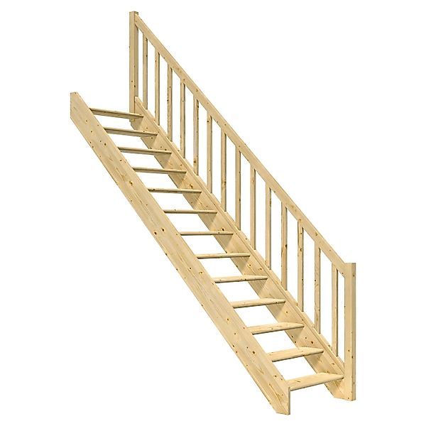 Dolle Raumspartreppe Paris Gerade Fichte Rechteckstabgeländer FSC® günstig online kaufen