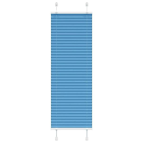 vidaXL Plissee Blau 45x100 cm Stoffbreite 44,4 cm Polyester 4015166 günstig online kaufen