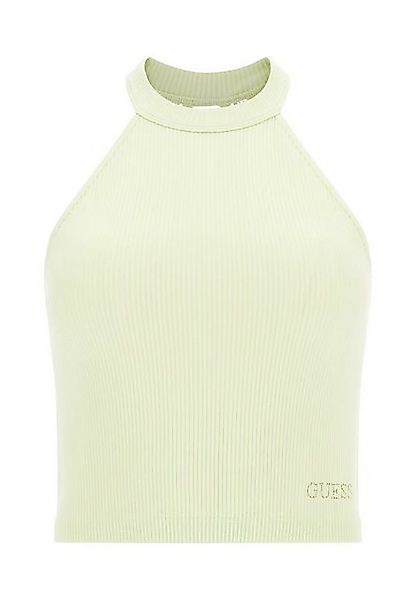 Guess Tanktop Top Unifarbenes Crop-Top Tori mit Spitzenbesatz (1-tlg) günstig online kaufen