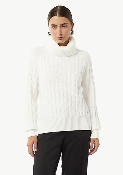 comma Longpullover Strickpullover Strickpullover mit hohem günstig online kaufen
