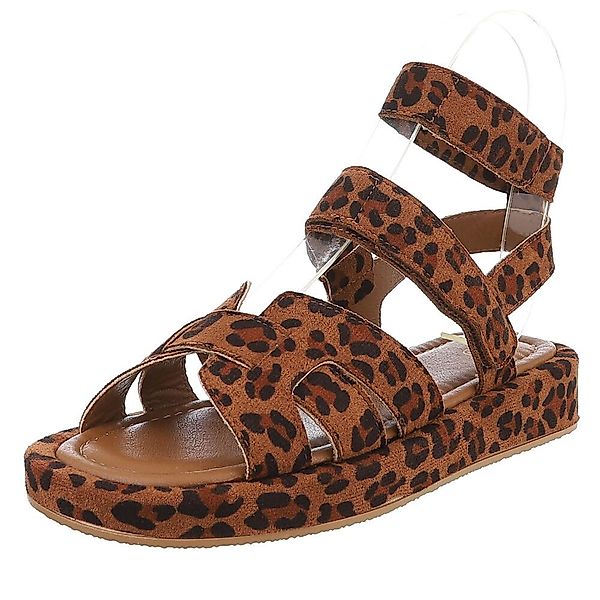 Ital-Design Bequeme Damen-Sandalen mit breiten Riemen günstig online kaufen