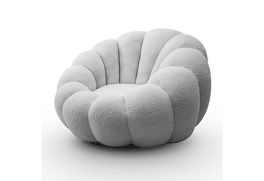 yourhouse24 Drehsessel ORIA, Boucle-Stoff, Sessel mit Fußstütze (Set, 2-St. günstig online kaufen