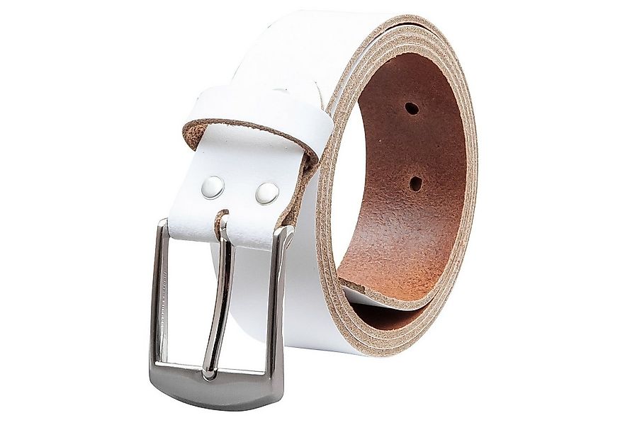 COLOGNEBELT Ledergürtel OM49-SL-Weiss MADE IN GERMANY, Weiss Kürzbar, 100 % günstig online kaufen
