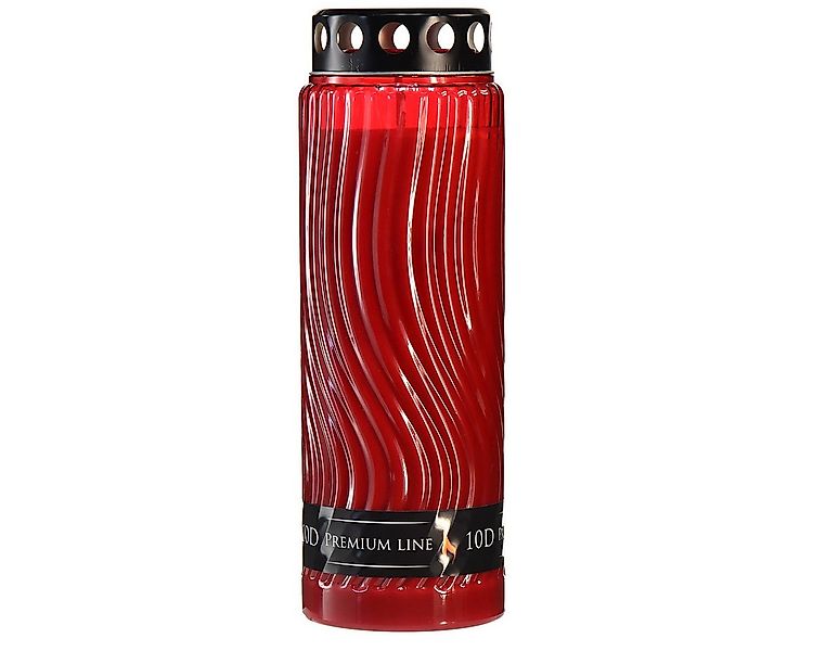 H. Andreas Belles fleurs Grabkerze Grabkerze Rot Schwarz 10 Tage Brenndauer günstig online kaufen