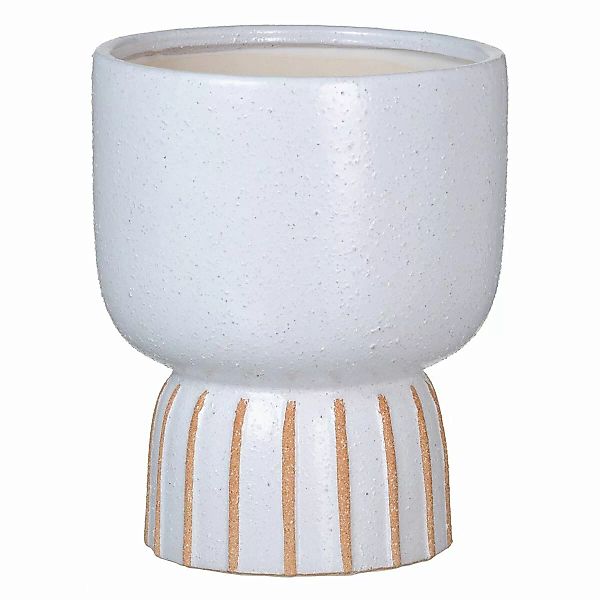 Blumentopf 19,5 X 19,5 X 24 Cm Aus Keramik Weiß günstig online kaufen